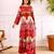 Women's pink rayon printed kurti set with palazzo