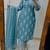Floral Printed Pure Cotton V Neck Kurta Trouser & Dupatta Set