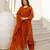 Floral Embroidered Pure Cotton Round Neck Kurta Trouser & Dupatta Set