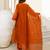 Floral Embroidered Pure Cotton Round Neck Kurta Trouser & Dupatta Set