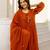 Floral Embroidered Pure Cotton Round Neck Kurta Trouser & Dupatta Set