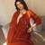 Floral Embroidered Pure Cotton Round Neck Kurta Trouser & Dupatta Set