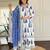 Floral Printed Pure Cotton V Neck Kurta Trouser & Dupatta Set