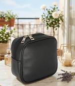 Makeup pouches coin purse cosmetic bag earring travel organizer for lipstick jewelry earphones & other items ( black)