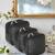 Makeup pouches coin purse cosmetic bag earring travel organizer for lipstick jewelry earphones & other items ( black)