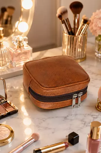 Makeup pouches coin purse pocket cosmetic bag earring travel organizer for lipstick jewelry earphones & other items (ten