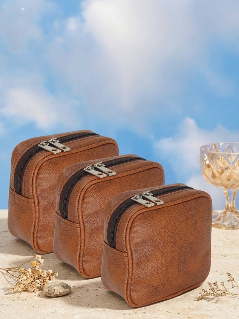 Makeup pouches coin purse pocket cosmetic bag earring travel organizer for lipstick jewelry earphones & other items (ten