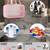 Cosmetic bag makeup pouches for brush accessories with handle waterprof travel wash bag toiletry storage organizer peach
