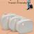 Makeup storage box travelling vanity cosmetic toiletry bag  jewellery case wardrobe organizer pouches set of 3 white