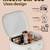 Makeup storage box travelling vanity cosmetic toiletry bag  jewellery case wardrobe organizer pouches set of 3 white