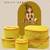 Makeup storage box travelling vanity cosmetic toiletry bag  jewellery case wardrobe organizer pouches set of 5 mustard