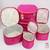 Makeup storage box travelling vanity cosmetic toiletry bag  jewellery case wardrobe organizer pouches set of 5 pink