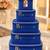 Makeup storage box travelling vanity cosmetic toiletry bag  jewellery case wardrobe organizer pouches set of 5 blue