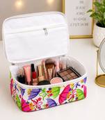 Makeup storage box traveling vanity cosmetic toiletry bag jewellery case wardrobe organizer pouches for women multicolor