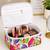 Makeup storage box traveling vanity cosmetic toiletry bag jewellery case wardrobe organizer pouches for women multicolor