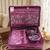 Makeup storage kit traveling vanity cosmetic toiletry bag jewellery case wardrobe organizer pouches for women purple