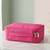Cosmetic makeup kit storage toiletry travel accessories bag for jewellery vanity travel organizer adjustable pink