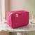 Cosmetic makeup kit storage toiletry travel accessories bag for jewellery vanity travel organizer adjustable pink