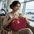 Cosmetic makeup kit storage toiletry travel accessories bag for jewellery vanity travel organizer adjustable maroon