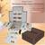 Makeup storage box travelling vanity cosmetic toiletry bag necklace wardrobe organizer jewellery pouch for women brown