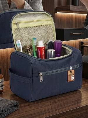 Toiletry organizer bag dopp kit washbag for men cosmetics pouch for women- travelling storage pouches grey 2