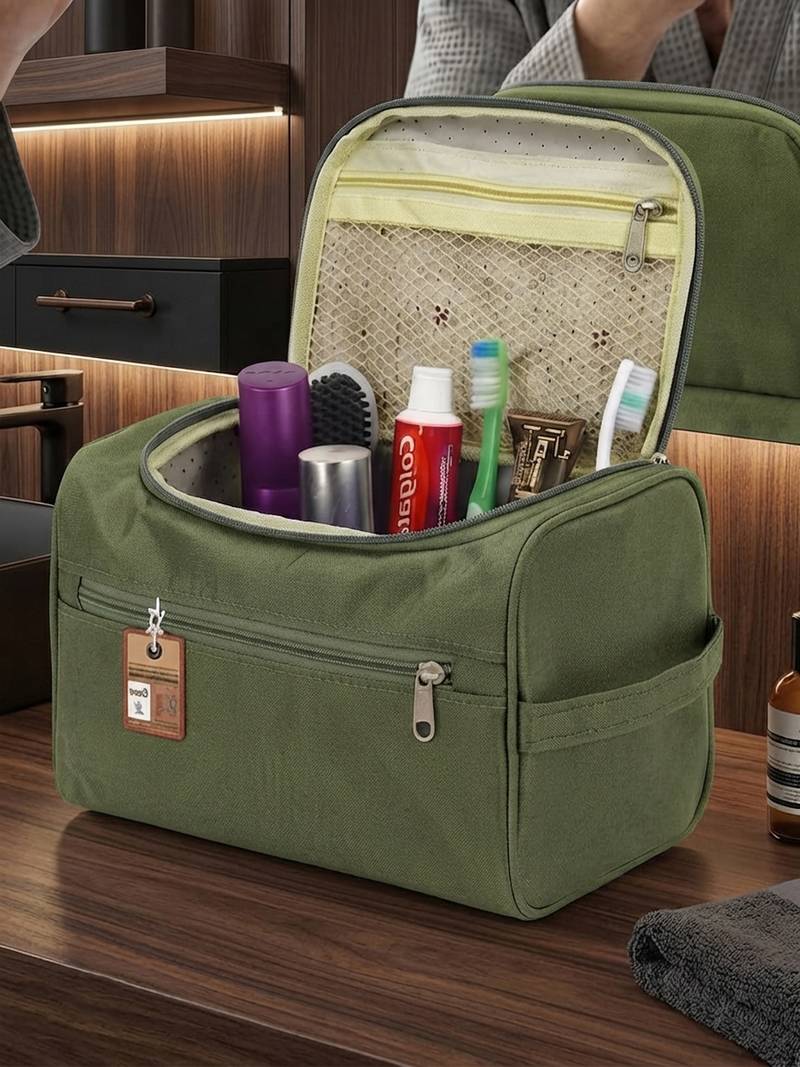 Toiletry organizer bag dopp kit washbag for men cosmetics pouch for women- travelling storage pouches mehndi