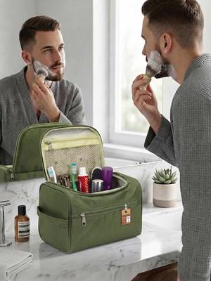 Toiletry organizer bag dopp kit washbag for men cosmetics pouch for women- travelling storage pouches mehndi 2