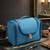 Makeup storage box travelling vanity cosmetic toiletry bag necklace wardrobe organizer jewellery pouch for women blue