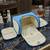 Makeup storage box travelling vanity cosmetic toiletry bag necklace wardrobe organizer jewellery pouch for women blue