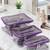 Makeup storage travelling vanity cosmetic toiletry bag necklace wardrobe organizer jewellery pouch for women set 3purple