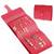 Earring organizer holder with foldable book design 42 pair earring jhumka organizer travel jewellery pouch (dark pink)