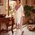 White cotton poly embroidered kurta set