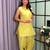 Lime cotton poly lace farshi salwar set