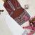 Brown crepe embroidered palazzo set