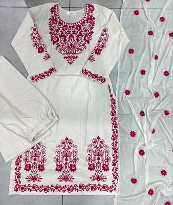 Brown crepe embroidered palazzo set 5