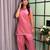 Pink cotton poly lace farshi salwar set