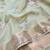 Pista Green Embroidery Floral Moti Beats Work And Gold Span (Organza) Fabric Saree With Unstitched Blouse 