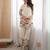 Off-white cotton poly printed kurta set
