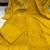 Dark-yellow silk blend embroidered kurta set