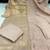 Gold silk blend embroidered kurta set