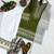 Olive silk blend embroidered farshi salwar set