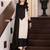 Off-white crepe embroidered kurta set
