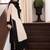 Off-white crepe embroidered kurta set