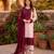 Light-baby-pink crepe embroidered kurta set