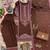 Brown chanderi embroidered farshi salwar set