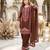 Brown chanderi embroidered farshi salwar set