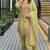 Olive chanderi embroidered farshi salwar set