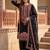 Black chanderi embroidered farshi salwar set