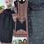 Black chanderi embroidered farshi salwar set