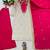 Beige silk blend embroidered palazzo set